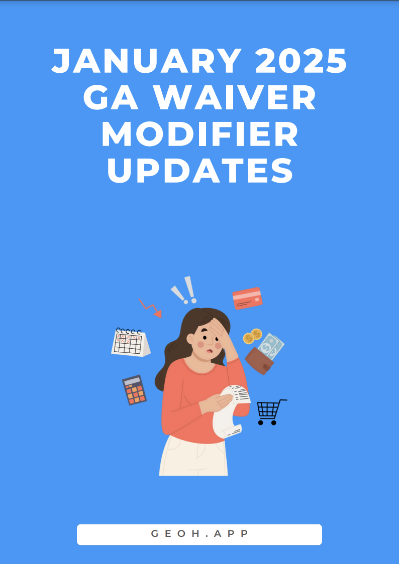 January 2025 GA Waiver Modifier Updates (guide)